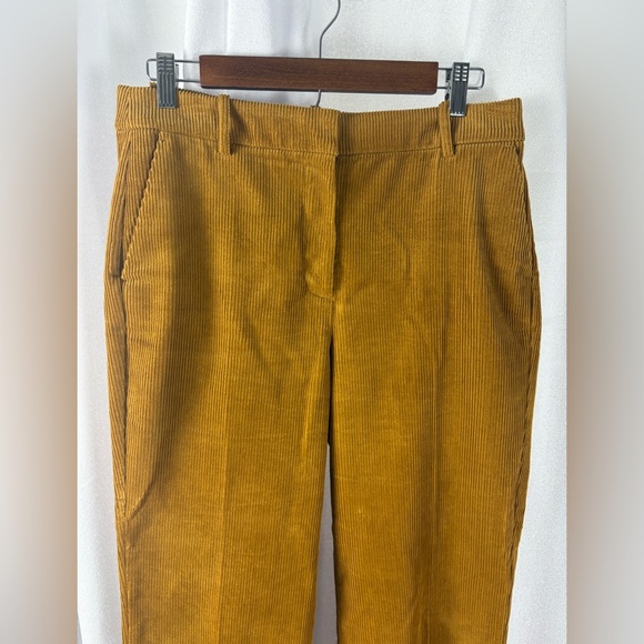 J. Crew Mustard Yellow Corduroy Pants in Women Size 8 100% Cotton EUC - Picture 2 of 11